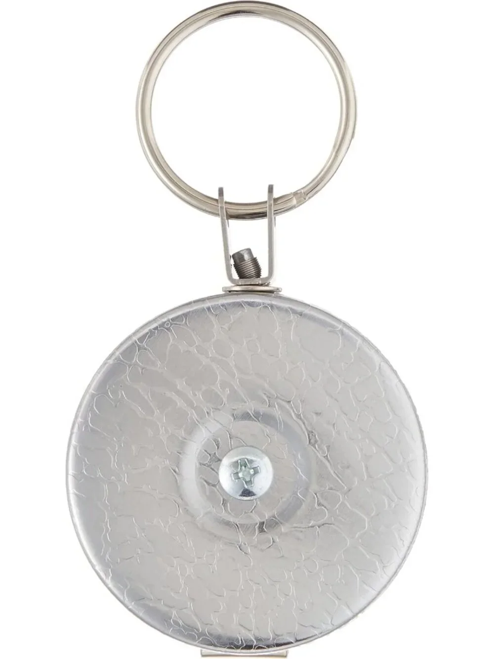 Retractable Key Holder with Steel Belt Clip & Split Ring - Durable & Convenient